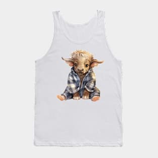 African Cape Buffalo Wearing Pajamas Tank Top